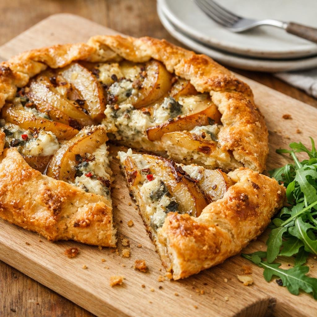 Tarte poire roquefort