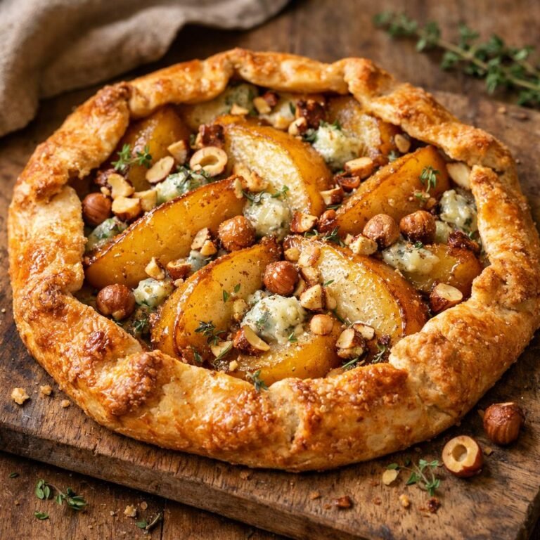 Tarte poires roquefort