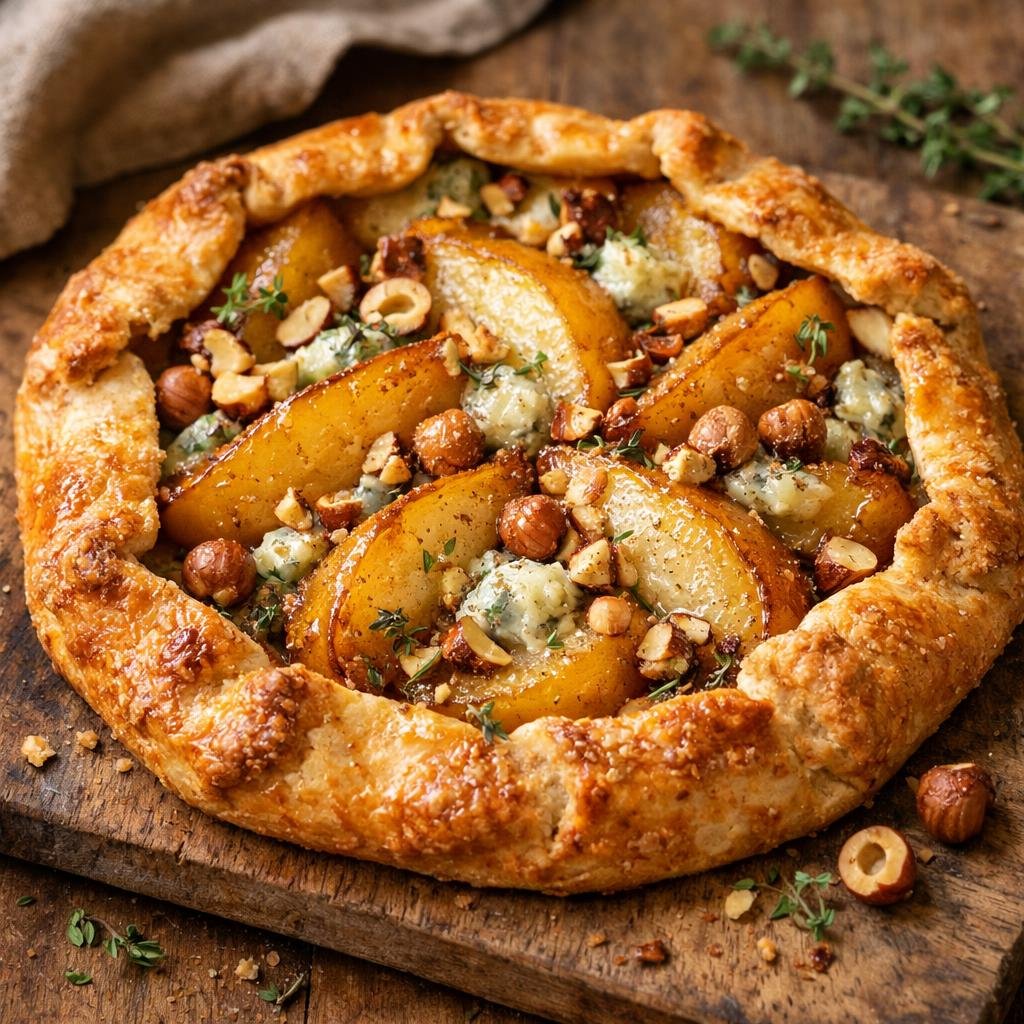 Tarte poires roquefort