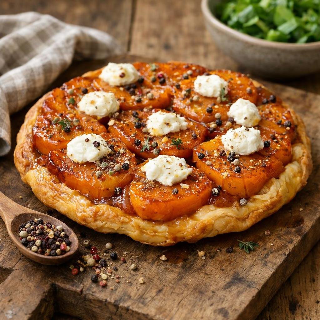 Tarte tatin butternut six baies
