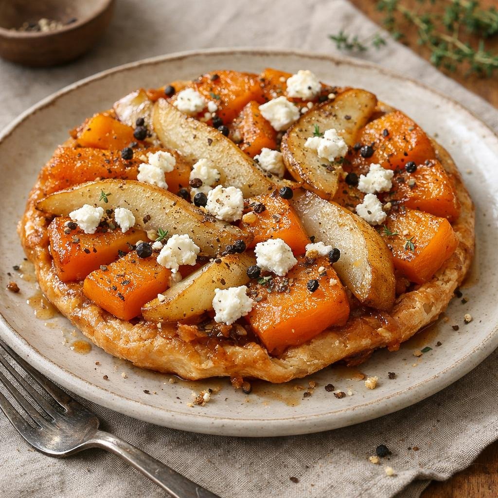tarte tatin butternut-poire