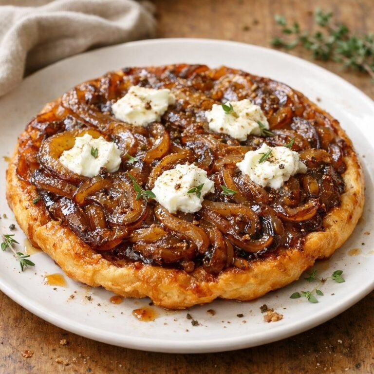 Tarte tatin d'oignons