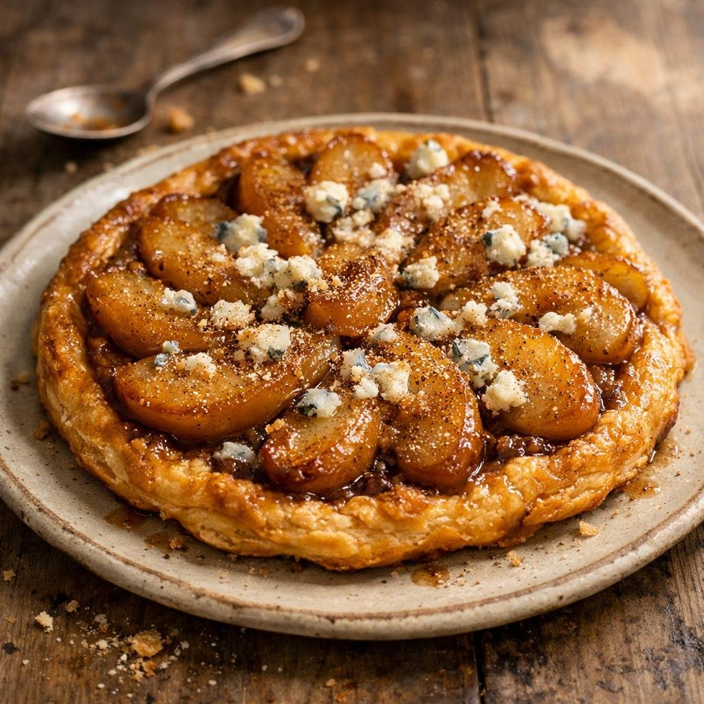 tarte tatin poires roquefort
