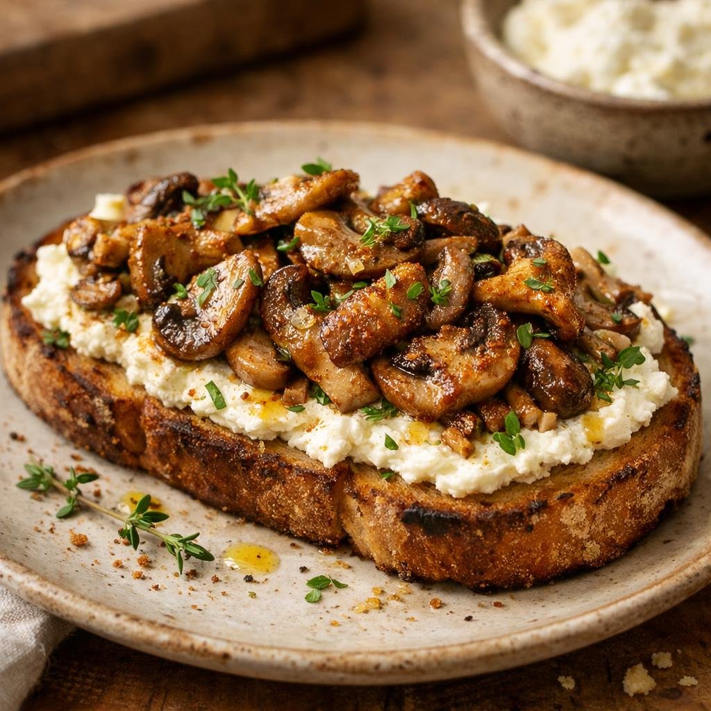 Tartine champignons Rub