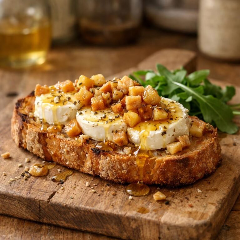 tartine chèvre chaud