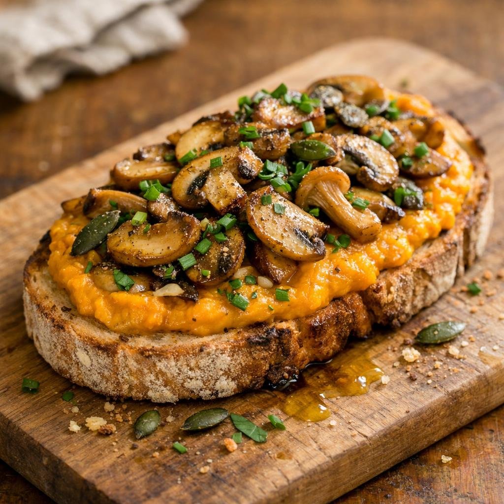 Tartine forestière potiron