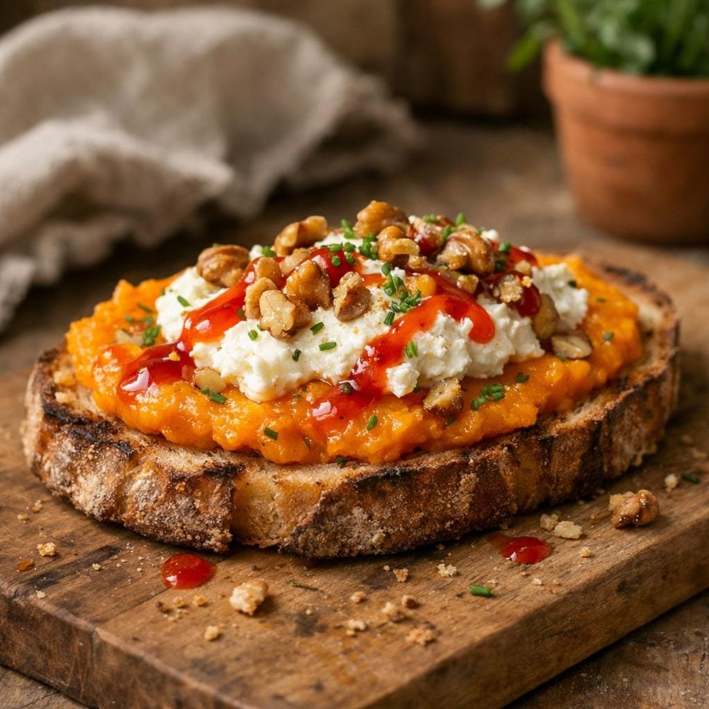 Tartine potimarron ricotta