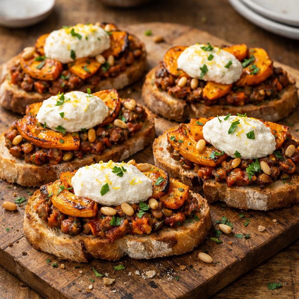 Tartines de butternut