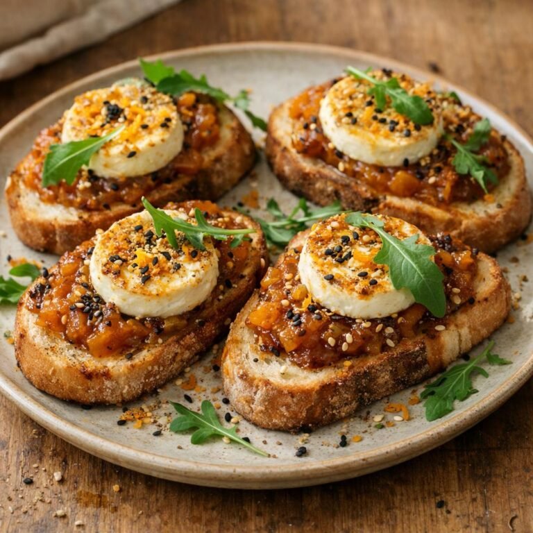 Tartines chèvre chaud