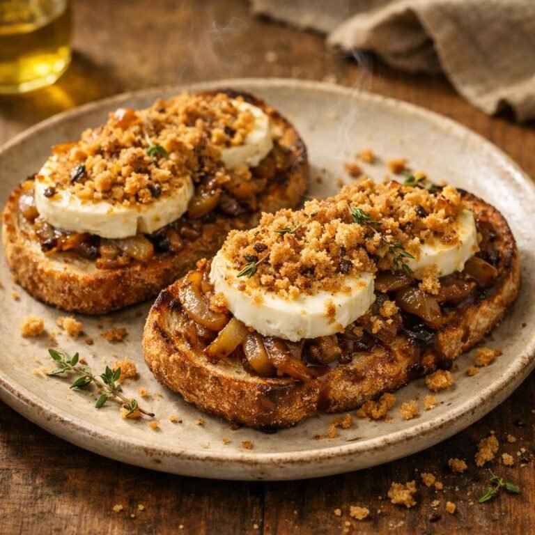 Tartines de chèvre chaud