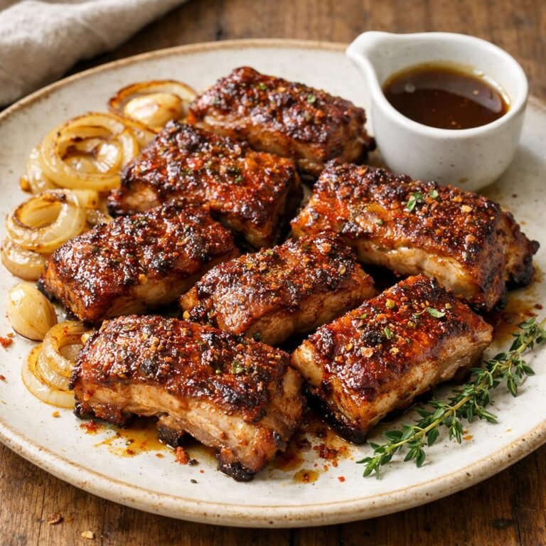 Travers de porc confits