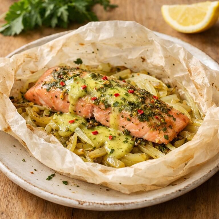 Truite en papillote Chimichurri