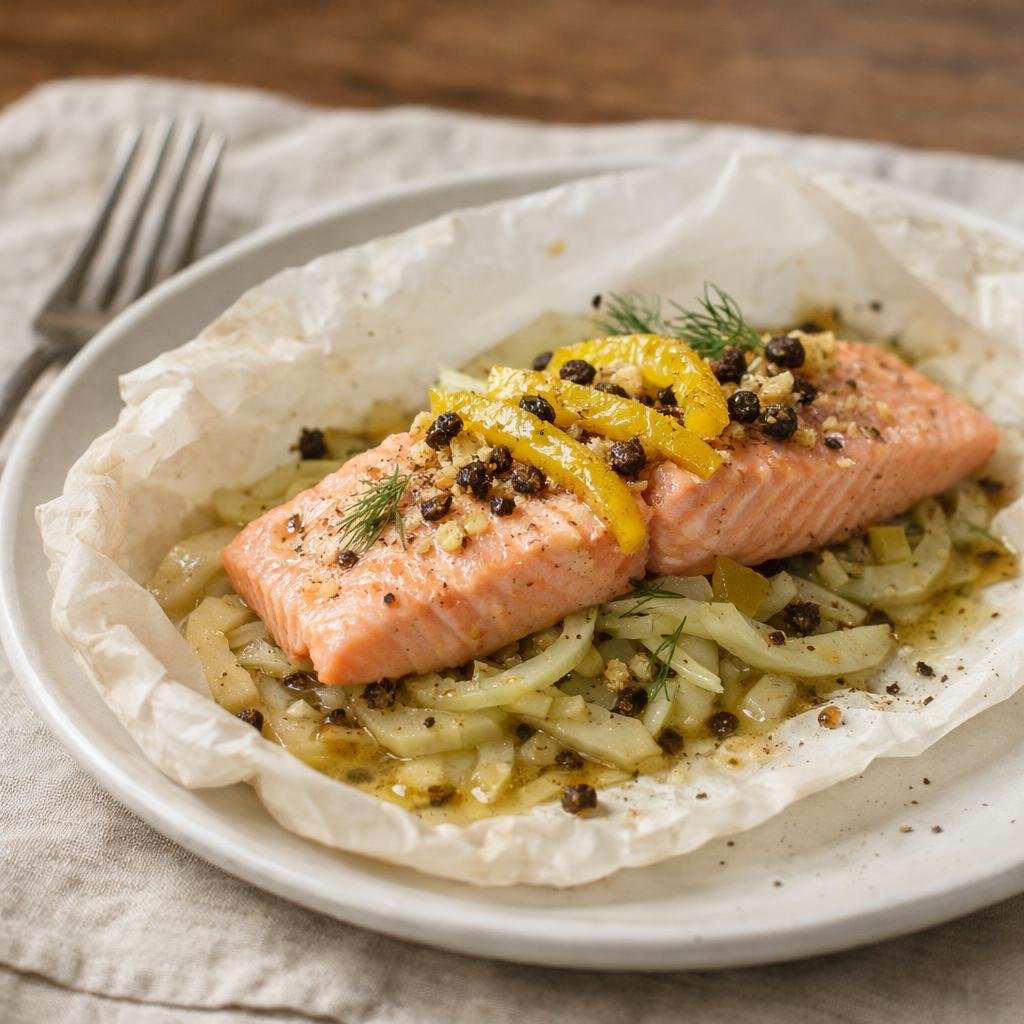 truite en papillote fenouil