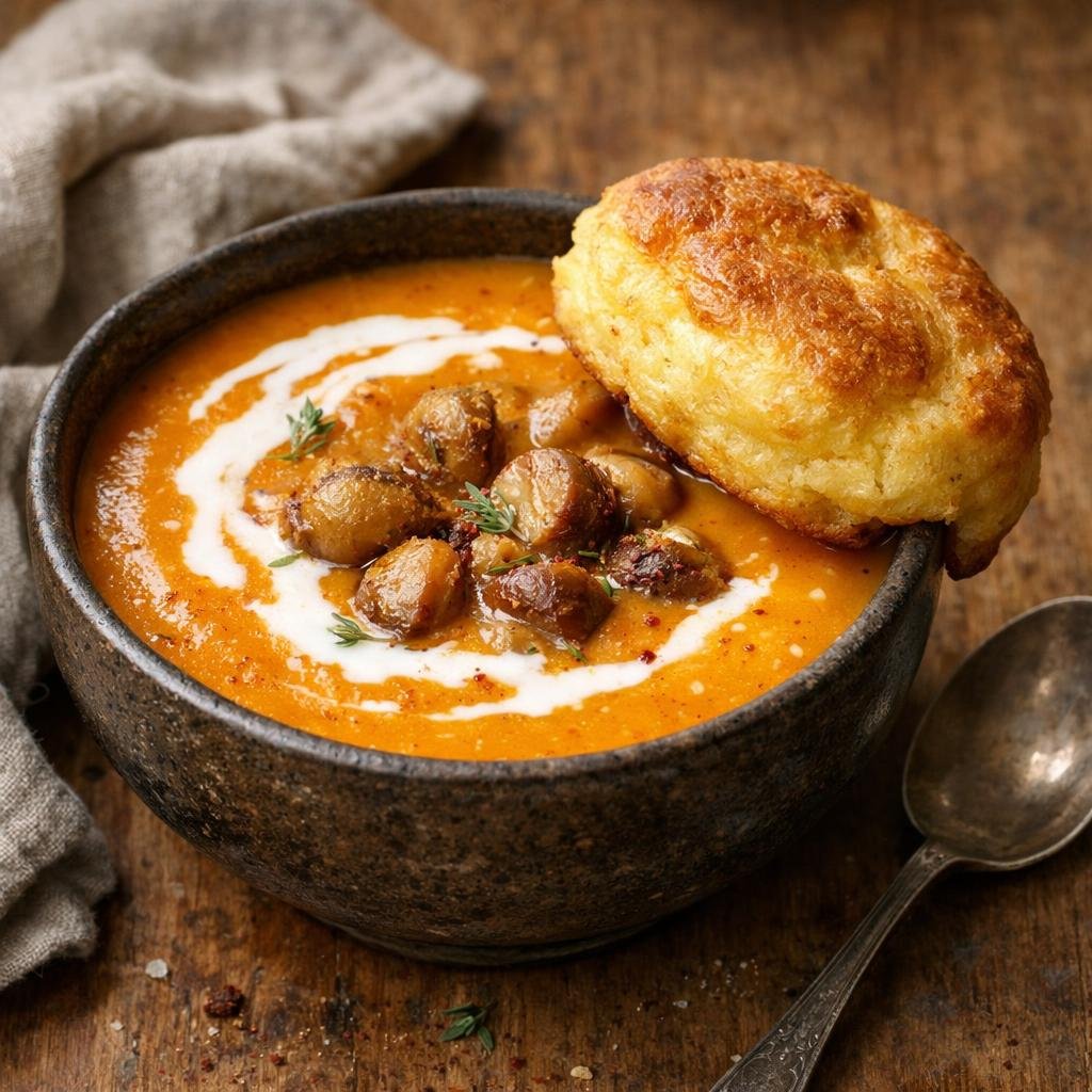 velouté butternut châtaignes