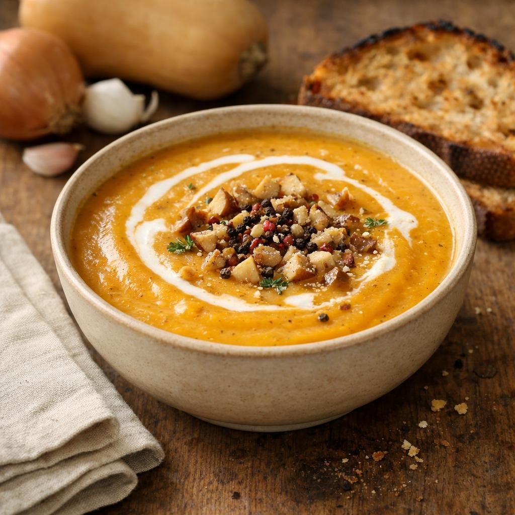 Velouté butternut cinq baies