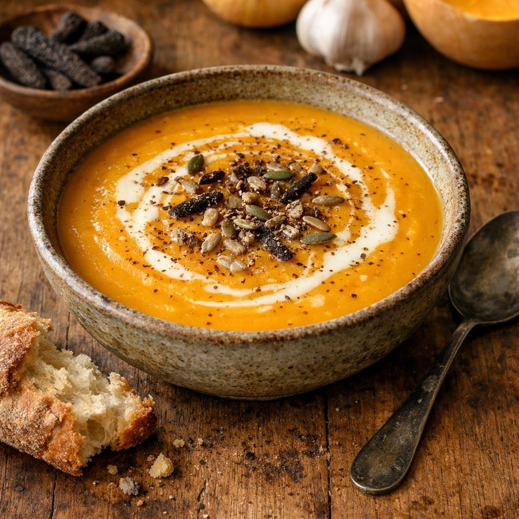 Velouté butternut poivre long