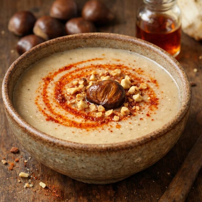 velouté châtaignes piment