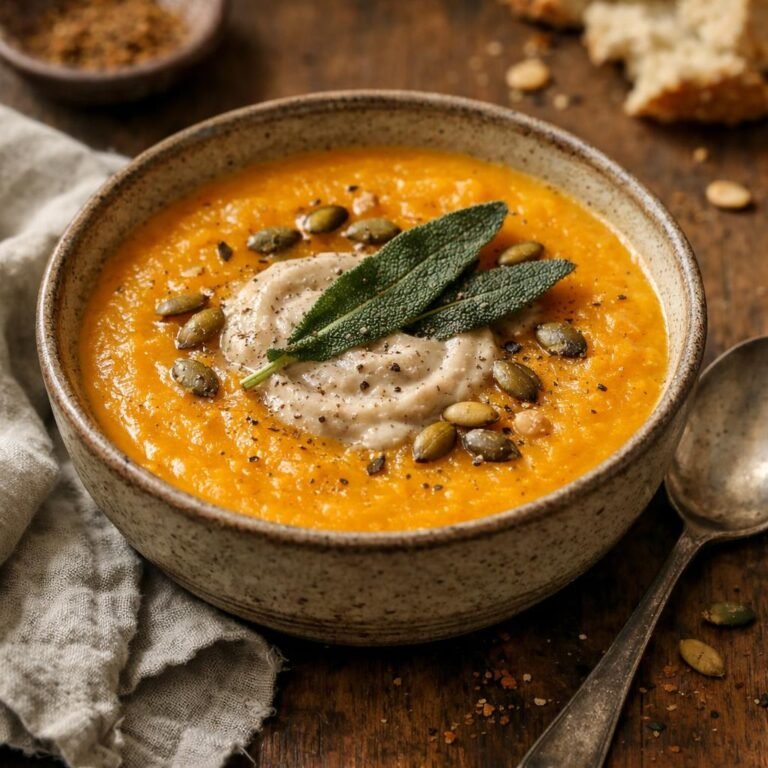 Velouté de butternut au Baharat