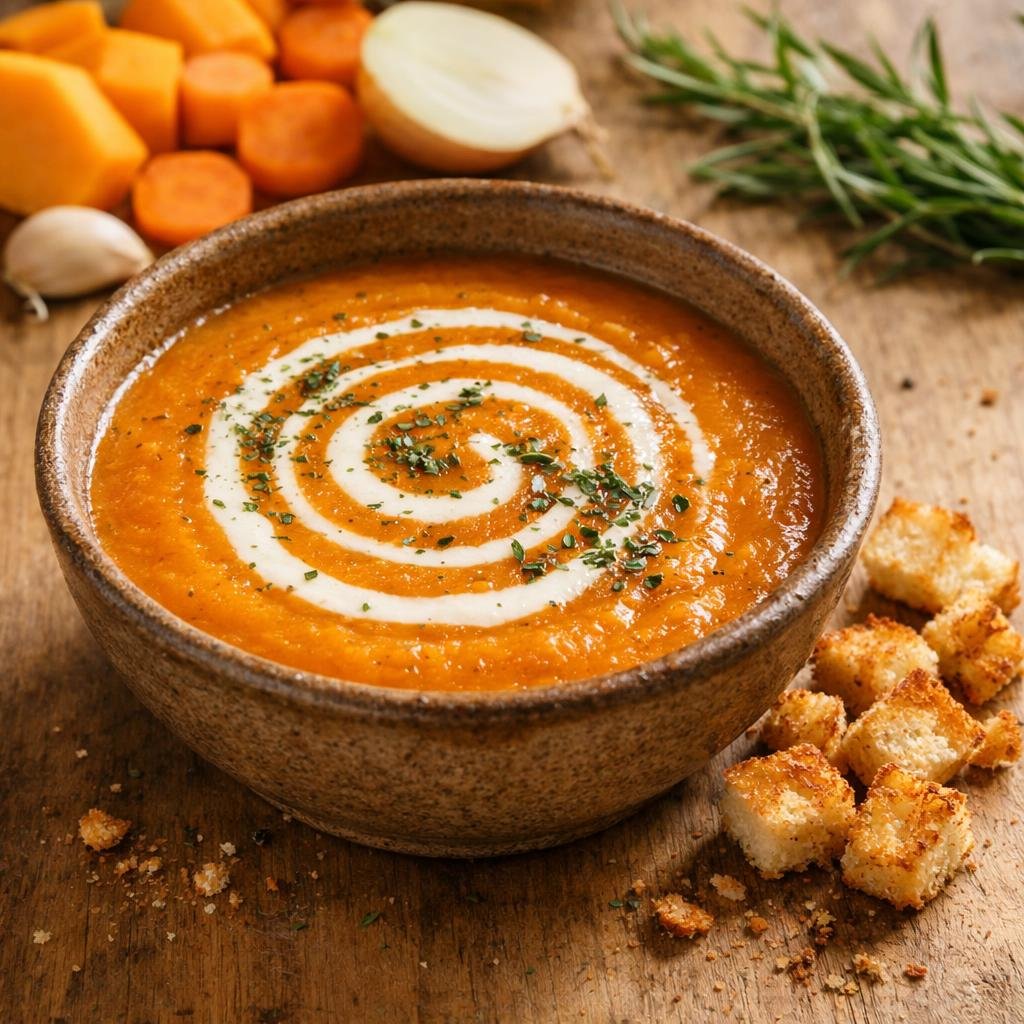 Velouté butternut estragon
