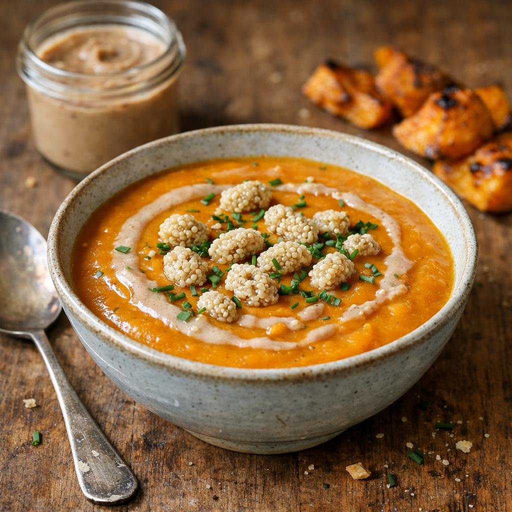 velouté potimarron mûres
