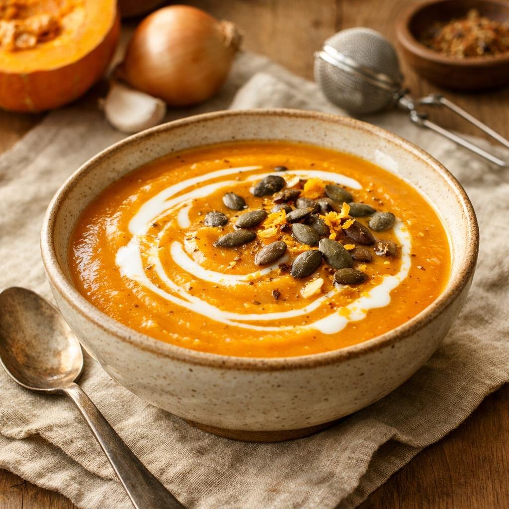 velouté de potimarron épicé