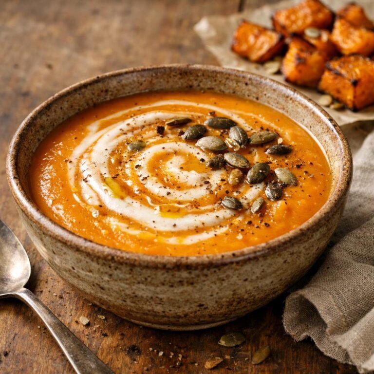 Velouté de potimarron fumé