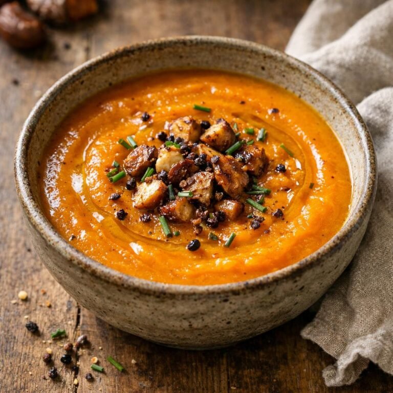 Velouté potimarron châtaignes