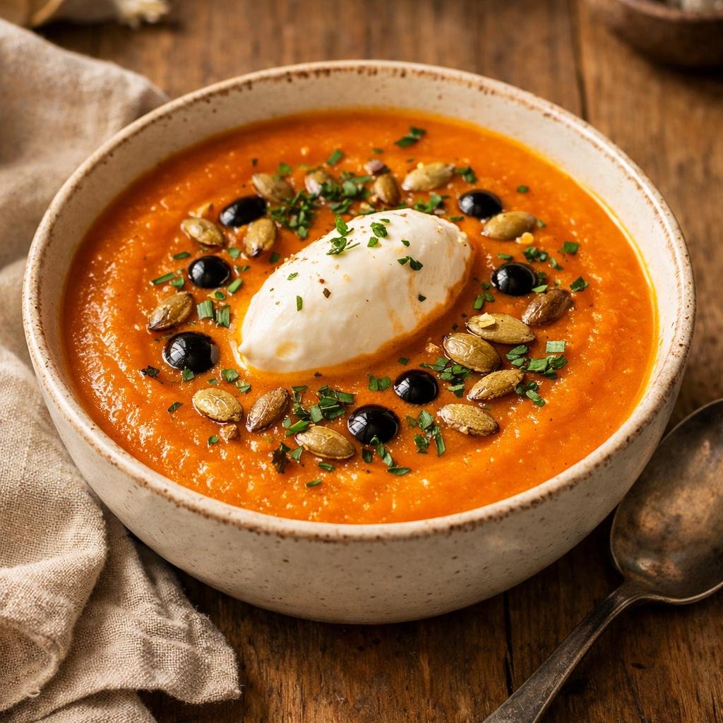Velouté potimarron fumé