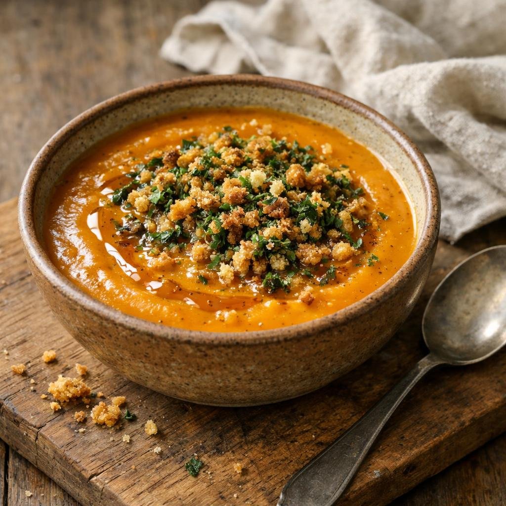 Velouté potimarron persillade