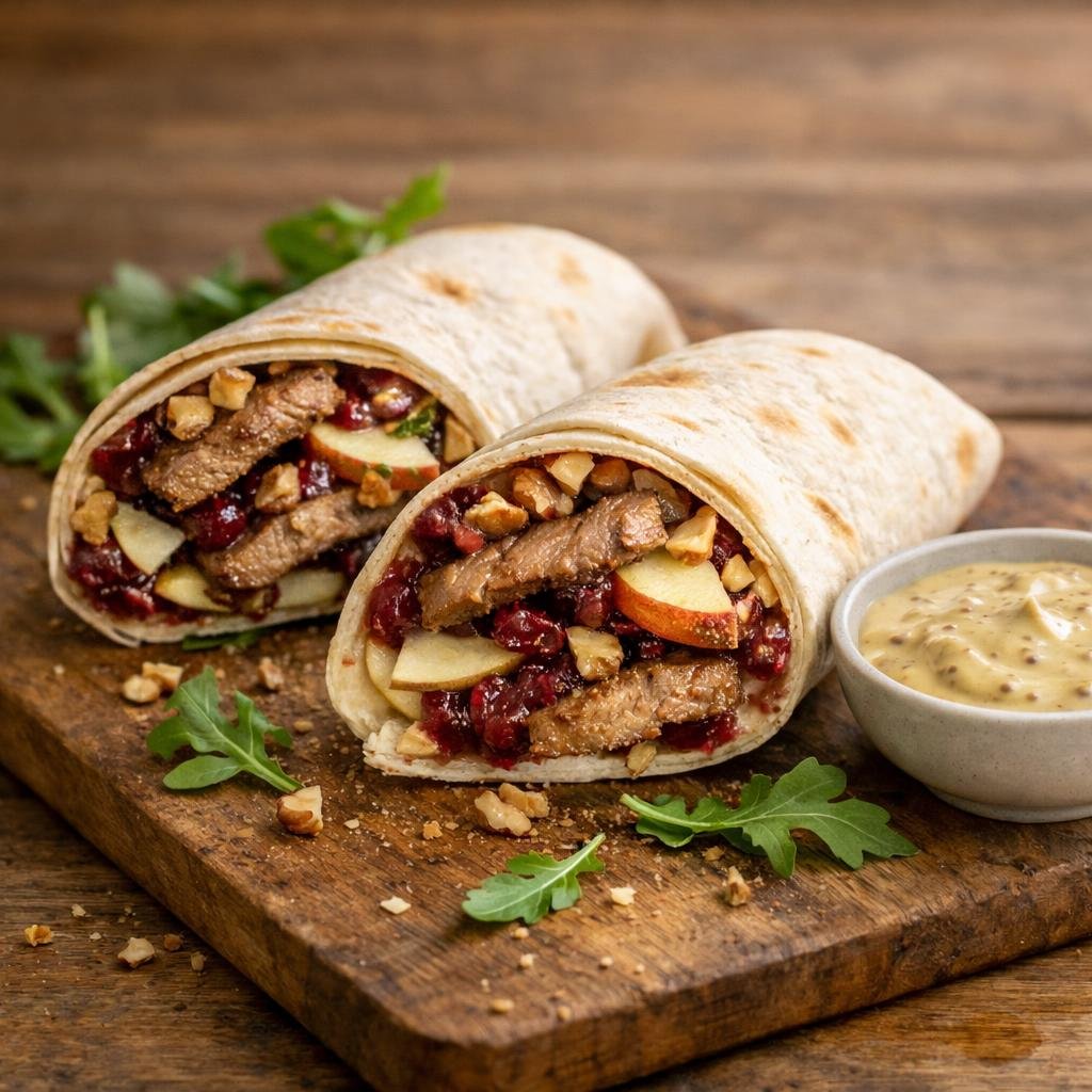 Wrap de veau aux cranberries