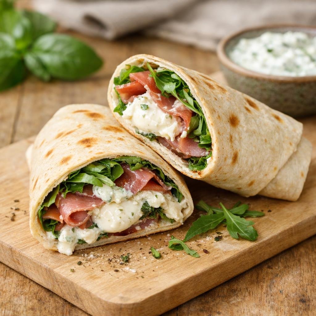 wraps jambon cru