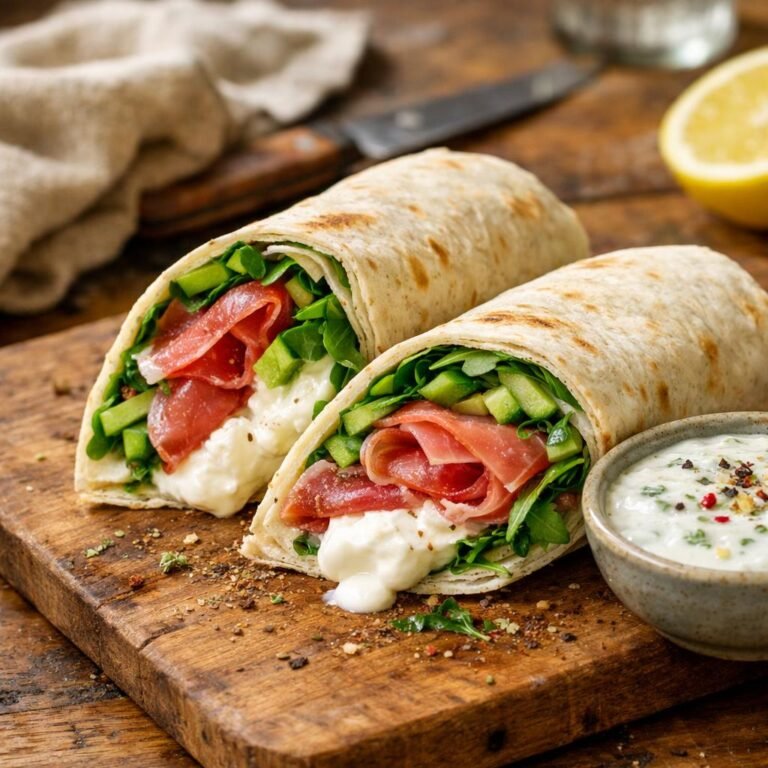 Wraps jambon cru