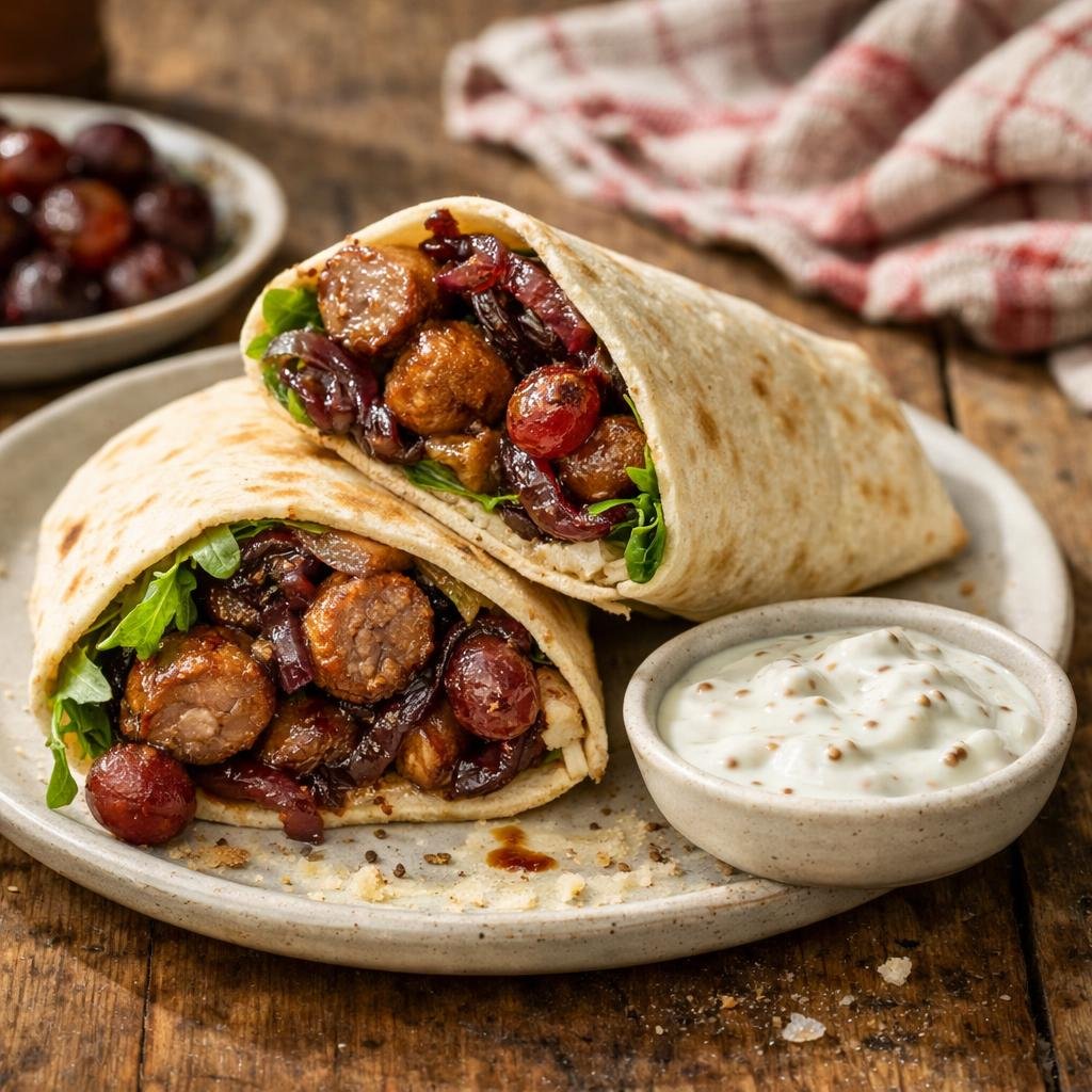 wraps saucisse de canard