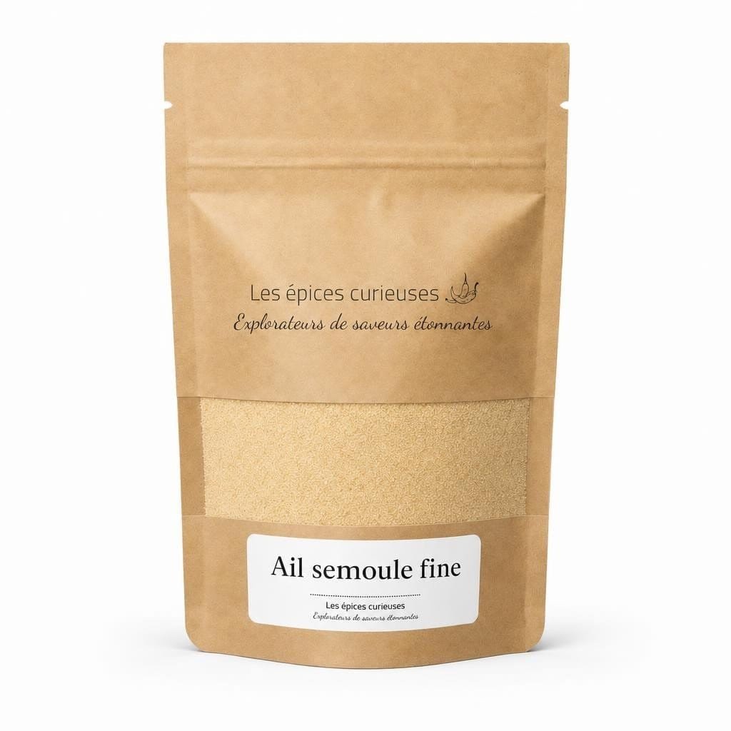 Ail semoule fine - Packaging - Les Épices Curieuses