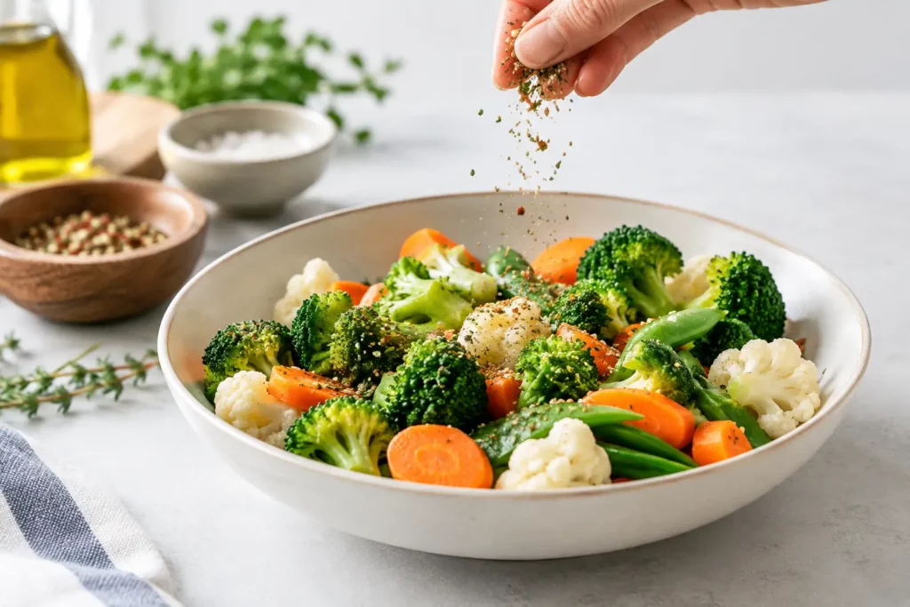 Assaisonner les légumes vapeur facilement