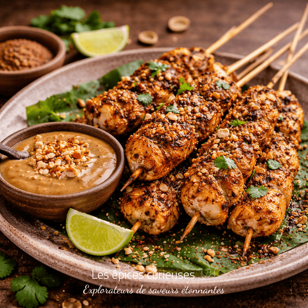 Assemblage Satay / Saté - Les Épices Curieuses