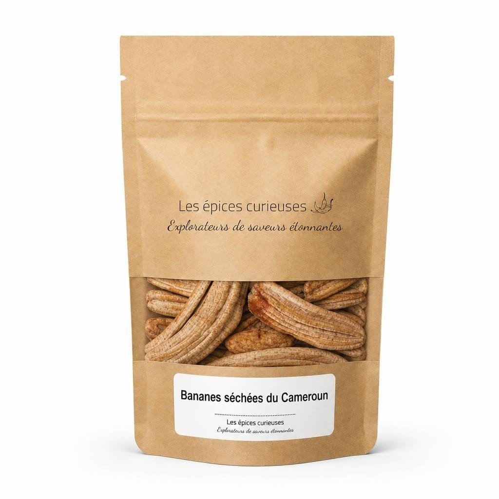 Bananes séchées du Cameroun - Packaging - Les Épices Curieuses