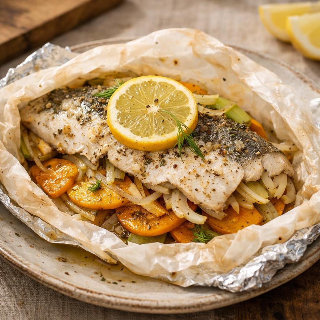 Bar en papillote