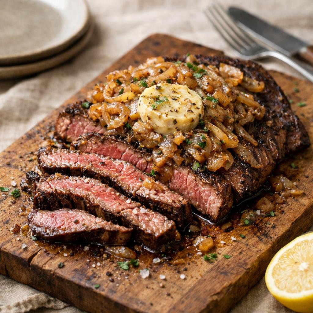 bavette beurre fumé