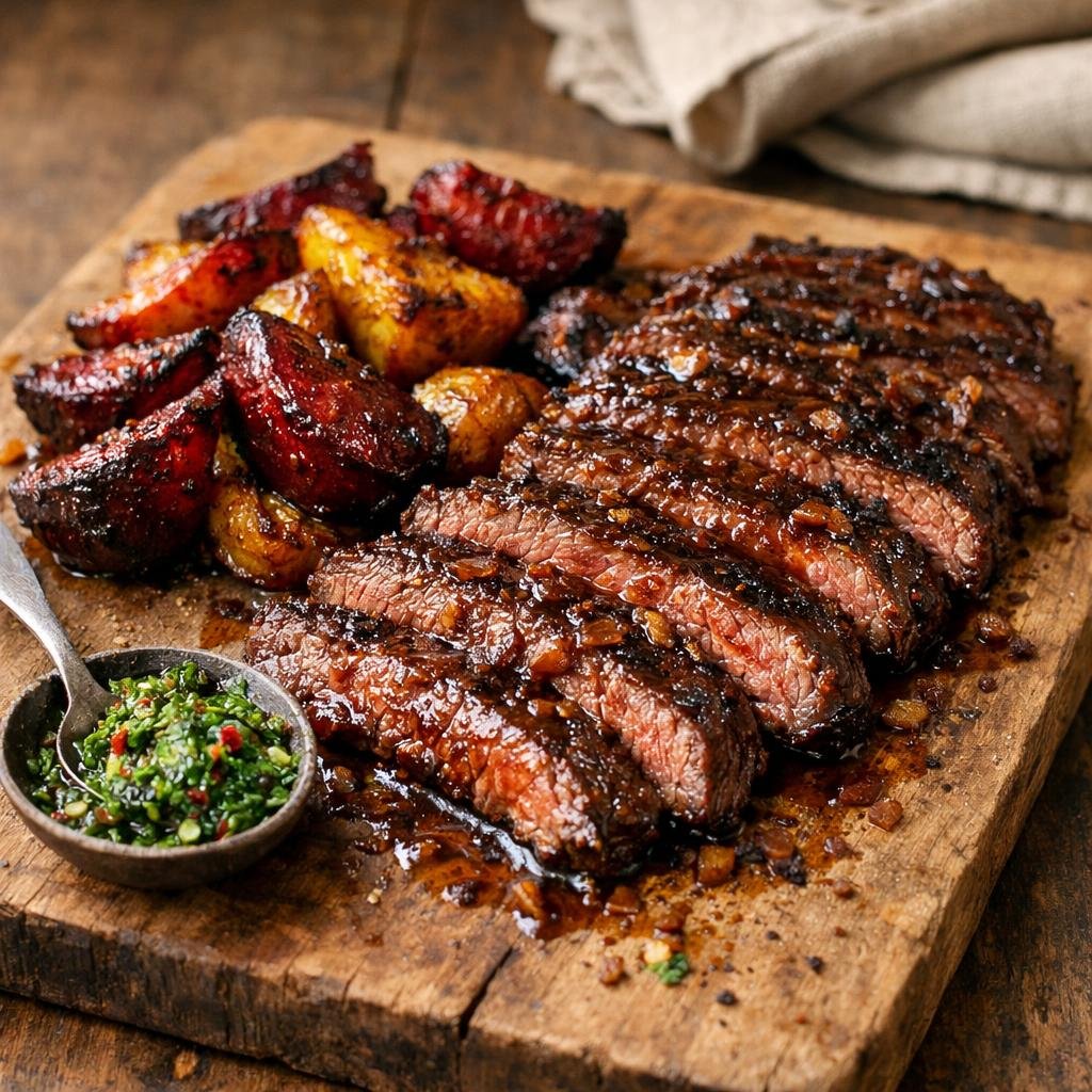 Bavette caramélisée