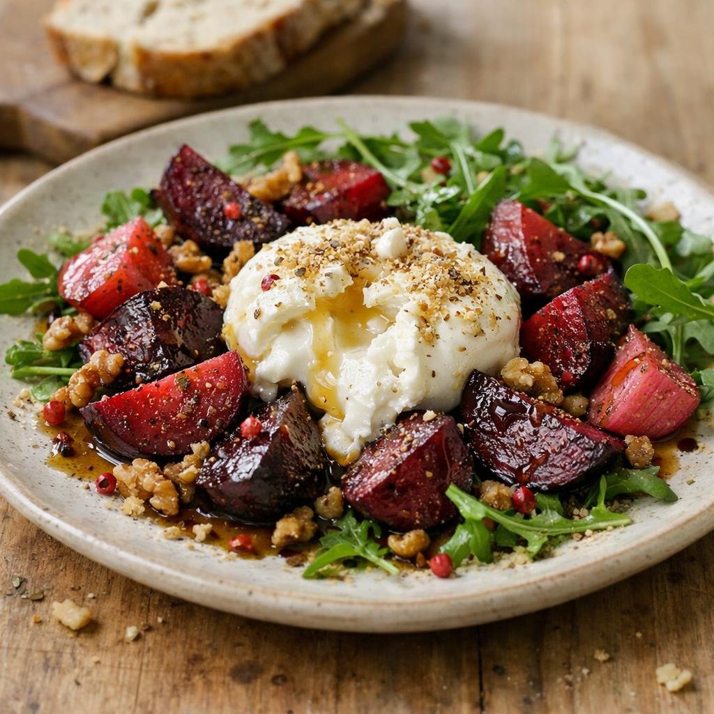 Betteraves rôties burrata