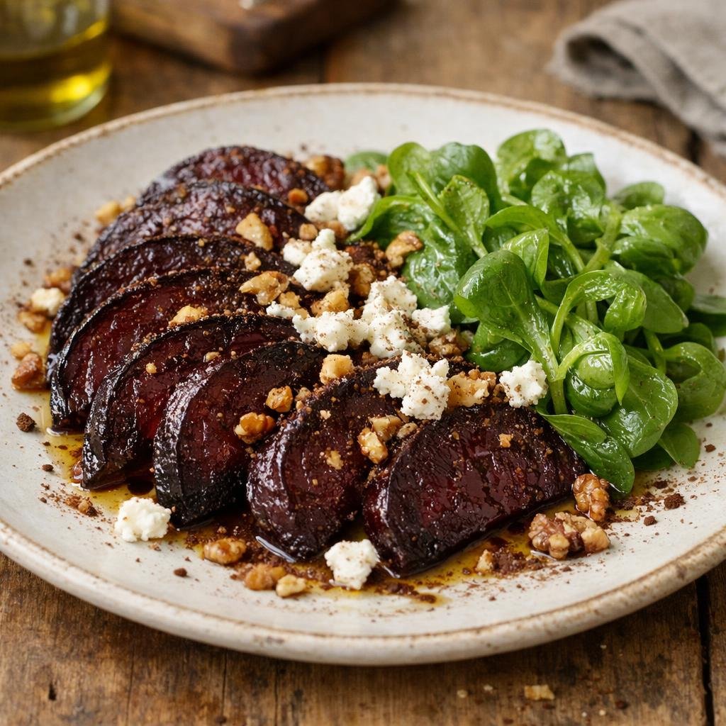Betteraves rôties cacao