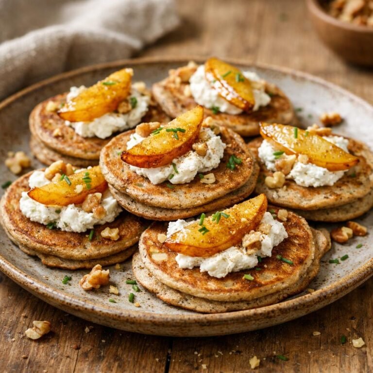 Blinis sarrasin poire