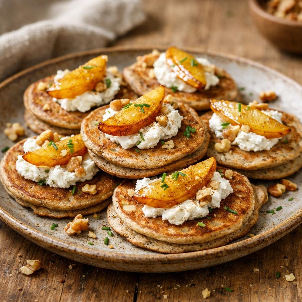 Blinis sarrasin poire