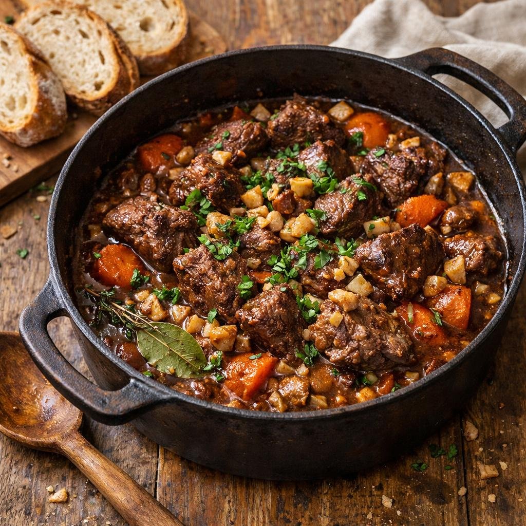 Boeuf braisé au punch
