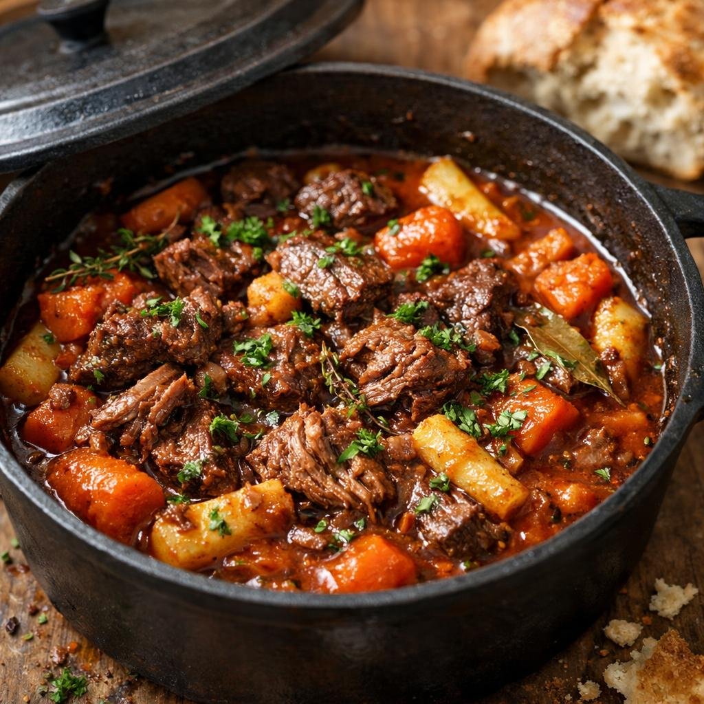 Bœuf mijoté à la Chachlyk