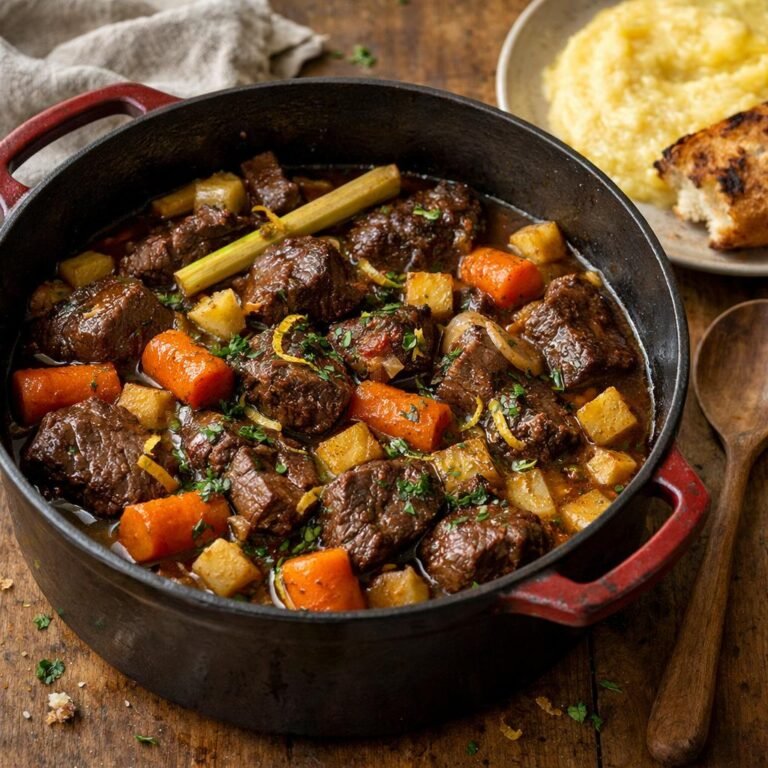 Bœuf mijoté au thé glacé