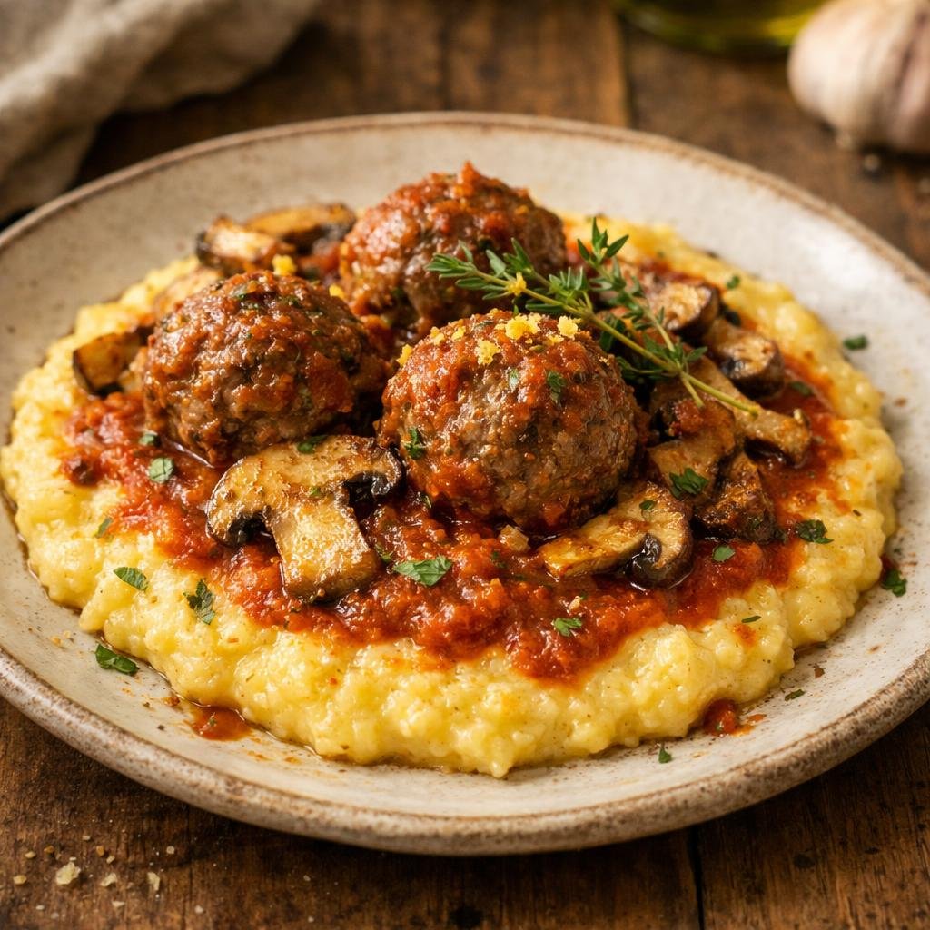 Boulettes d'agneau braisées