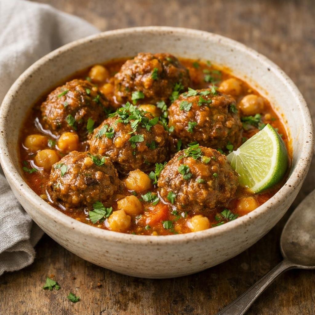 boulettes de boeuf curry vert