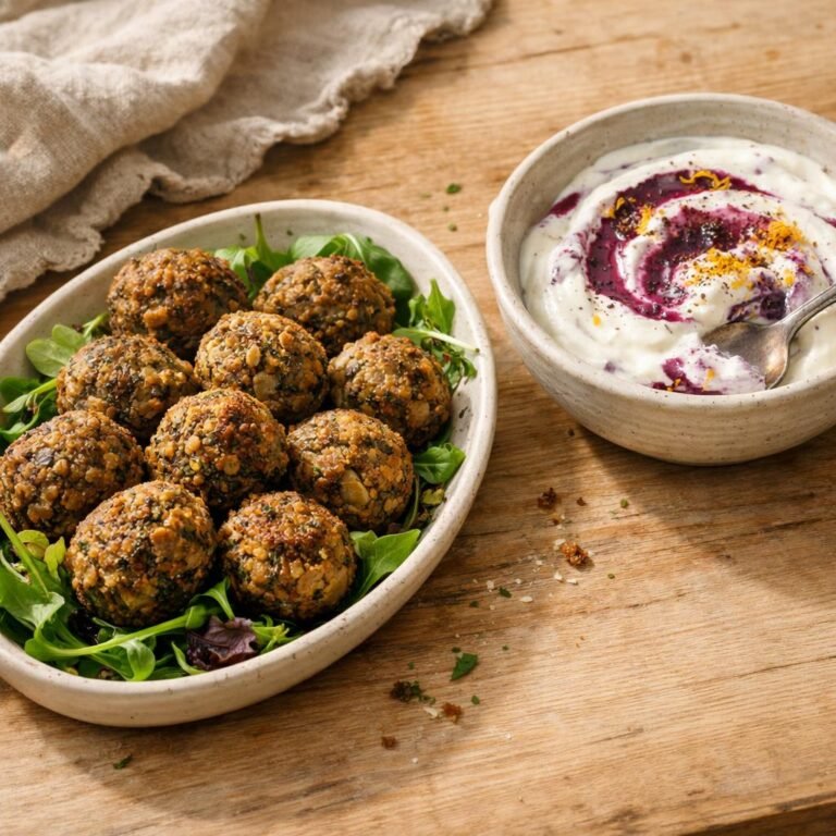 Boulettes lentilles Deep Purple